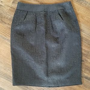 Black textured Banana Republic pencil skirt 4 NTW
